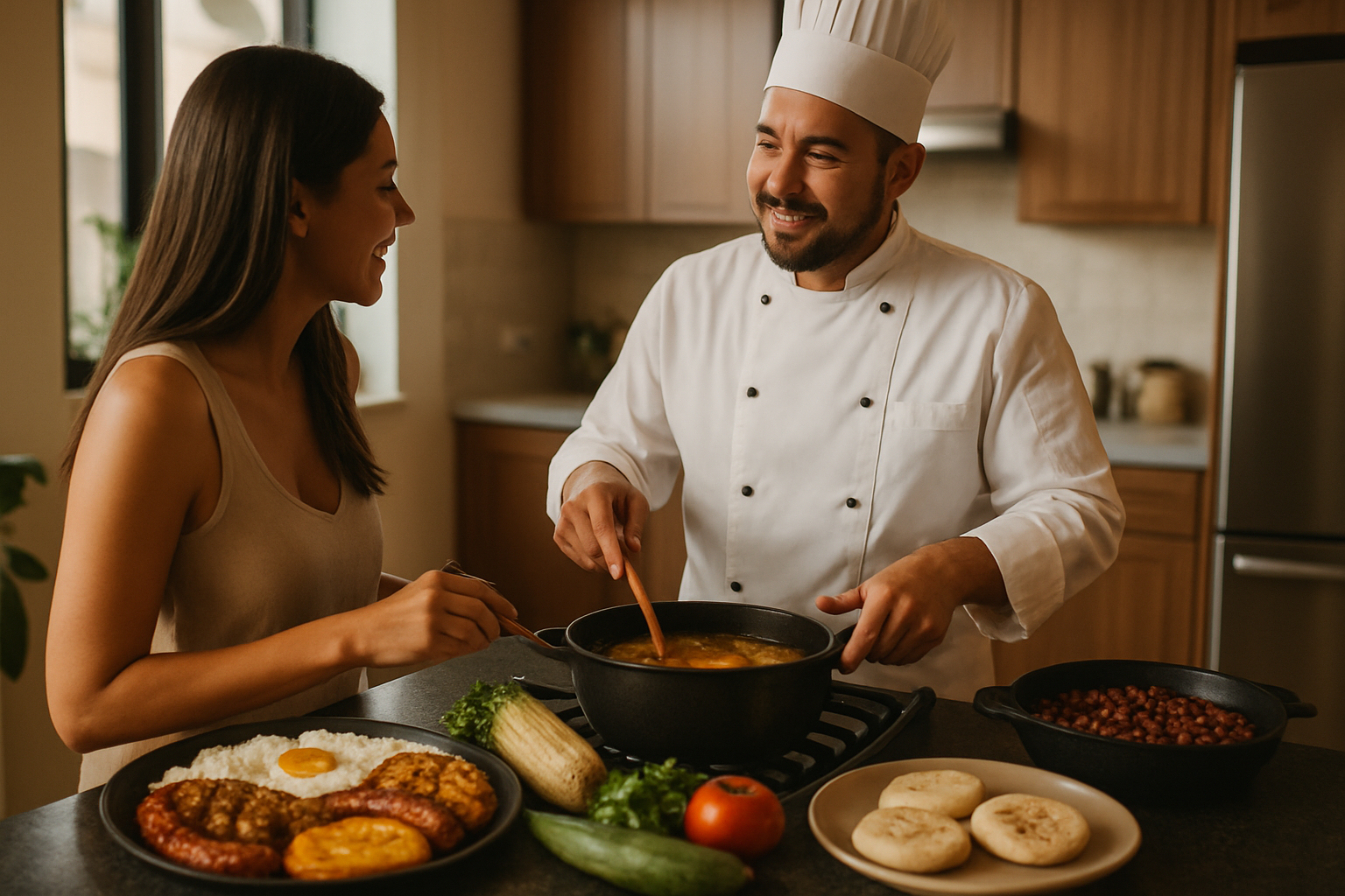 Clase de cocina paisa con chef local