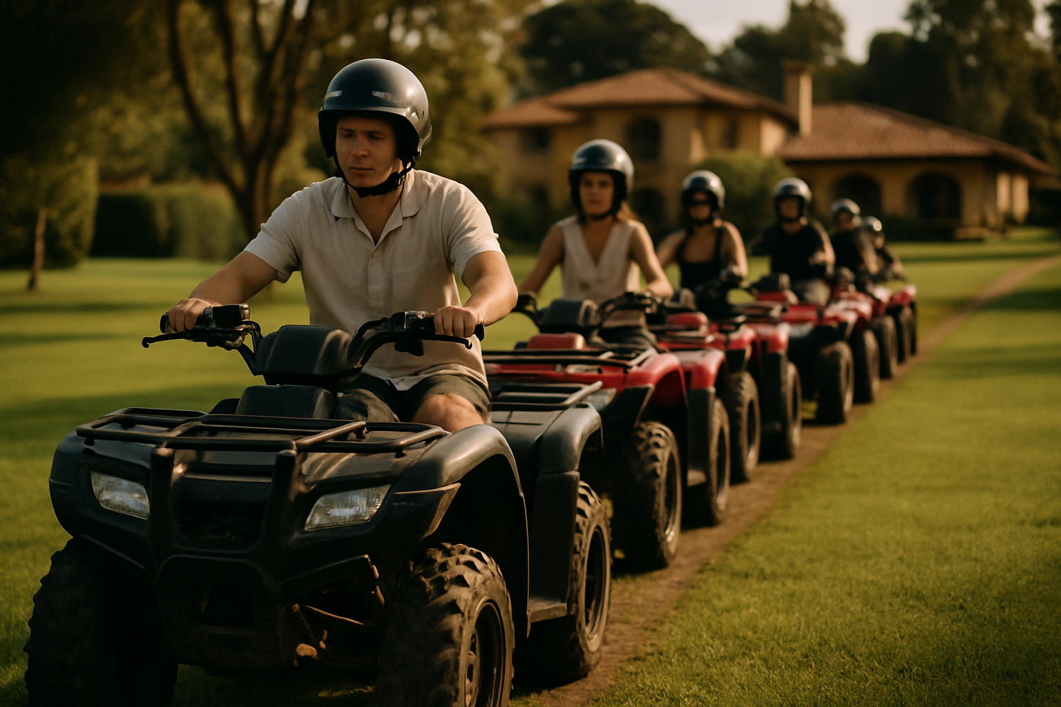 Cuatrimotos (ATV) en finca privada