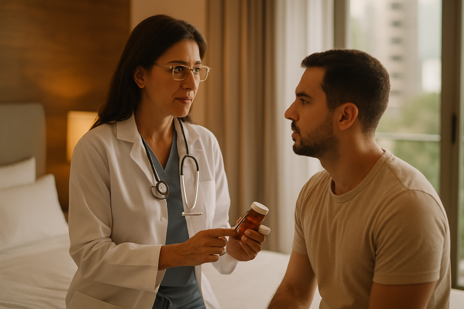 Doctor o enfermera a domicilio 24/7