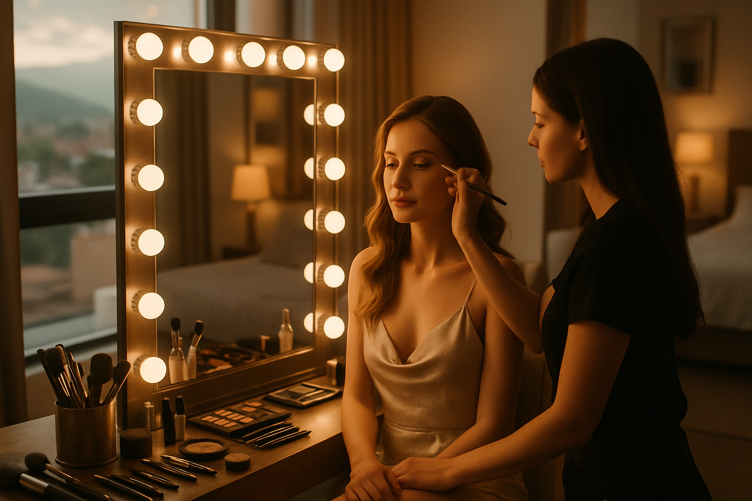 Estilista y maquillaje profesional