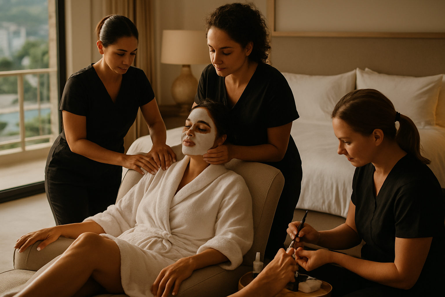 Día de spa completo a domicilio