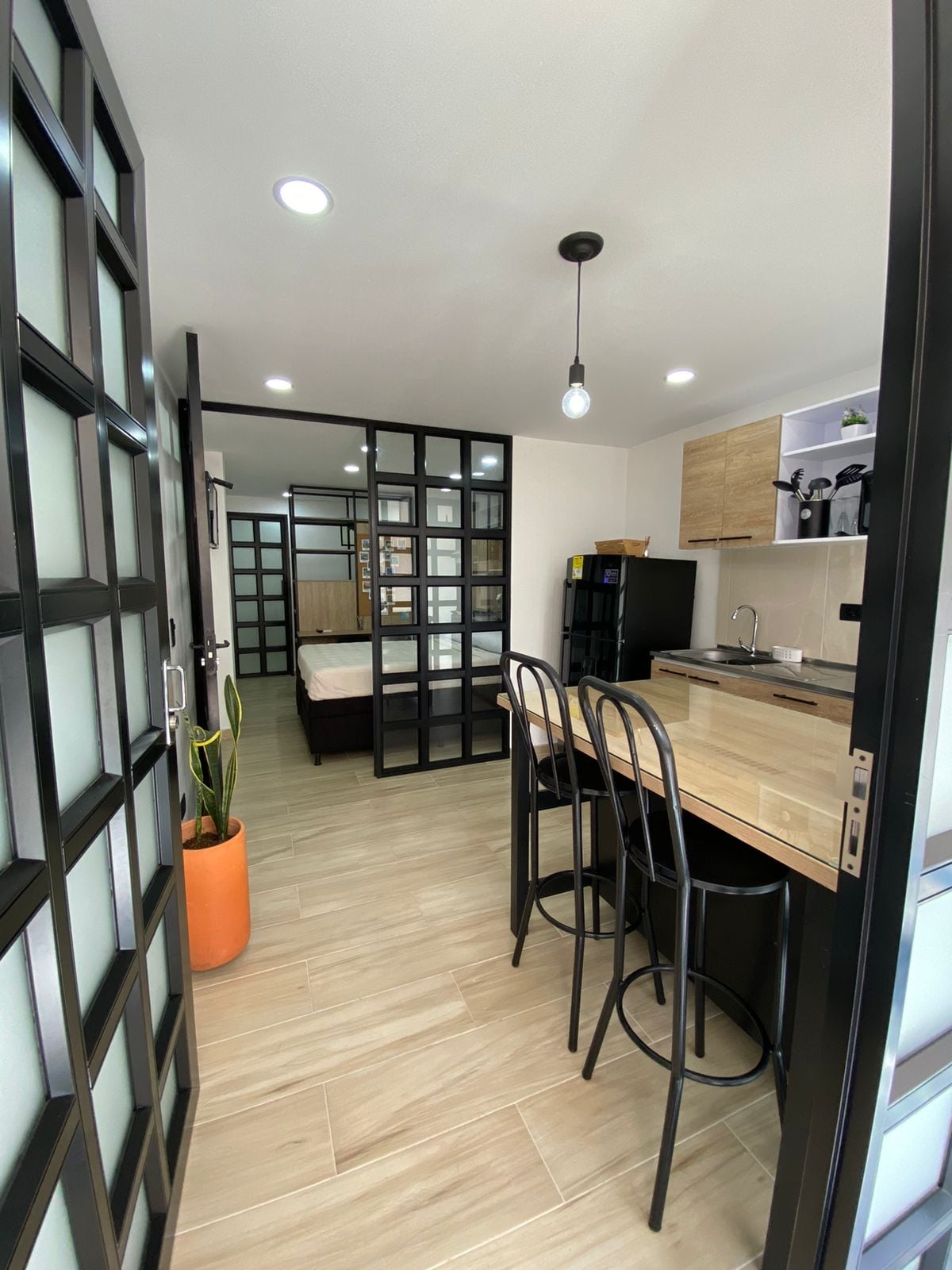 Apartaestudio moderno en bello cabañas