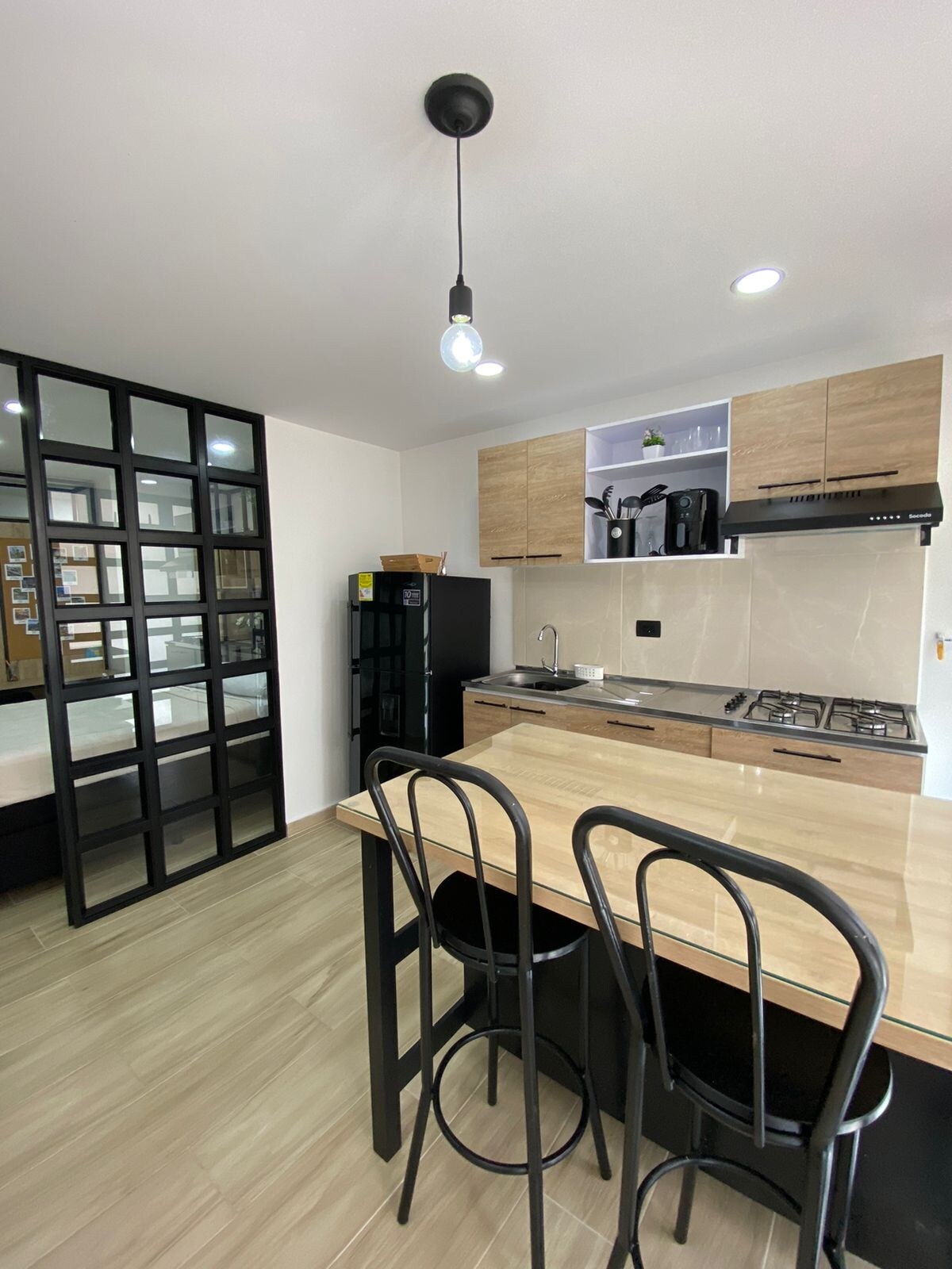 Apartaestudio moderno en bello cabañas