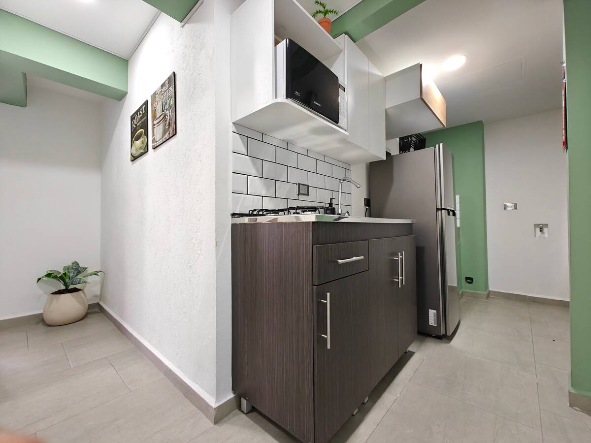 ¡Elegante refugio urbano*Ambiente para trabajar!