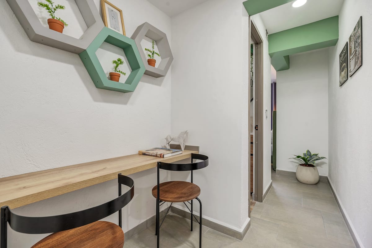 ¡Elegante refugio urbano*Ambiente para trabajar!