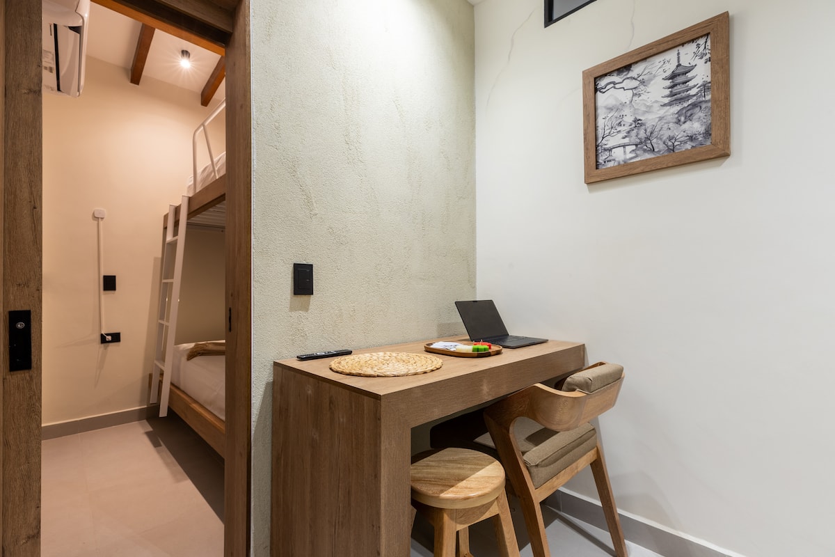 Refugio Zen | Camarote Sencillo + AC | Cocina