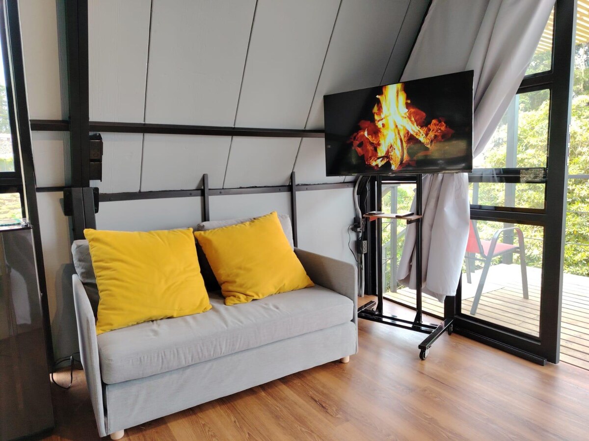 Cabaña A-frame , Naturaleza y confort