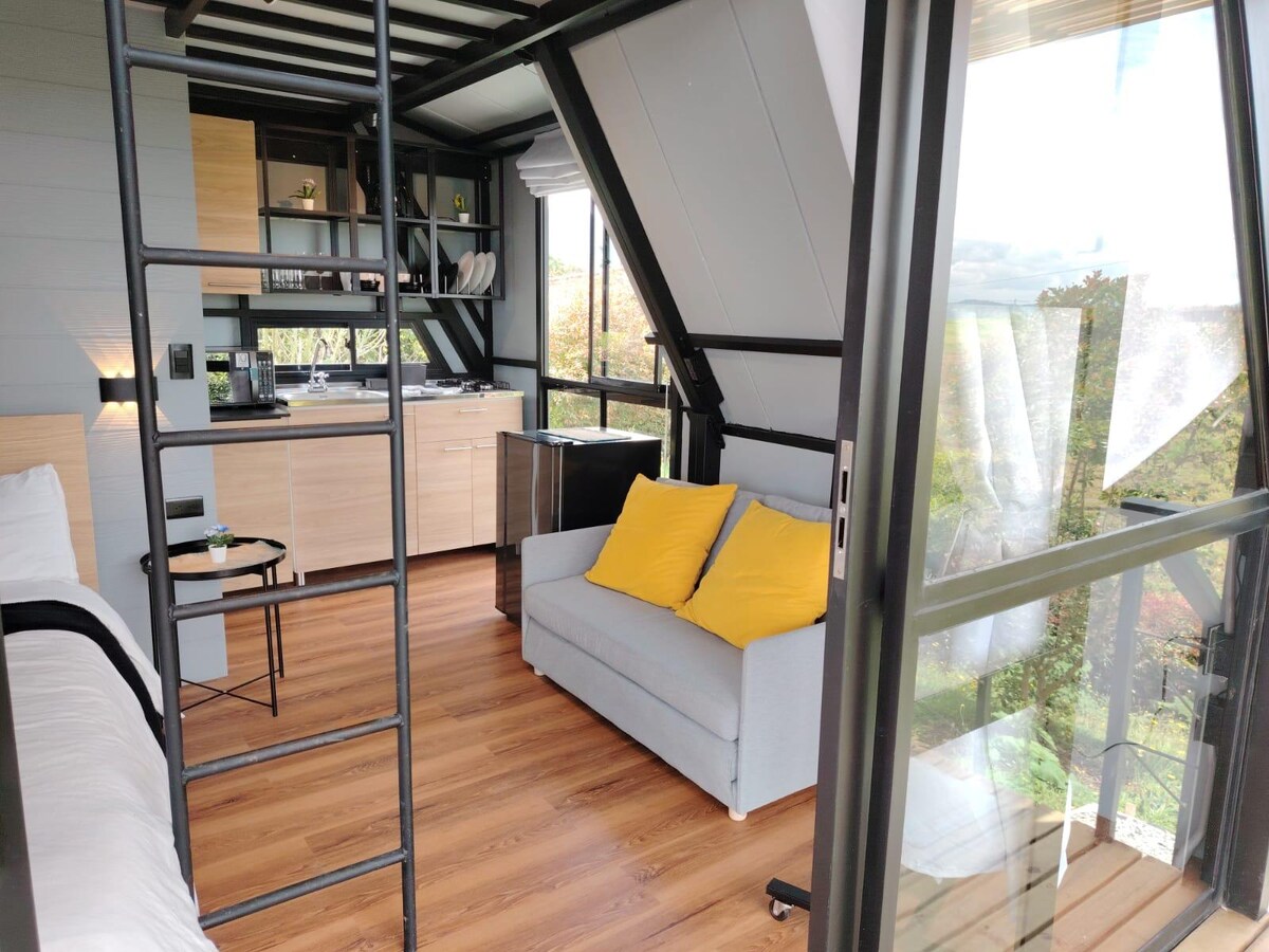 Cabaña A-frame , Naturaleza y confort