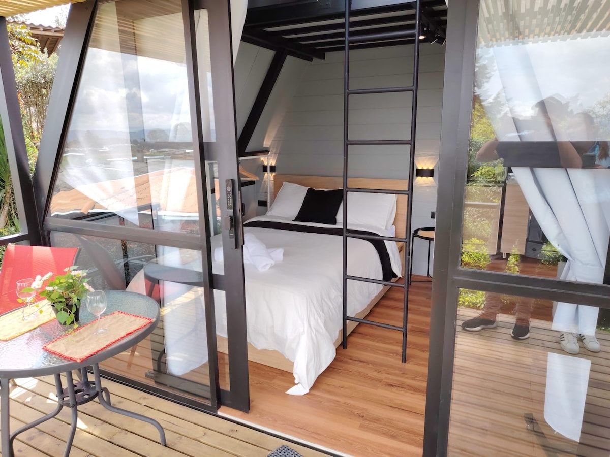 Cabaña A-frame , Naturaleza y confort