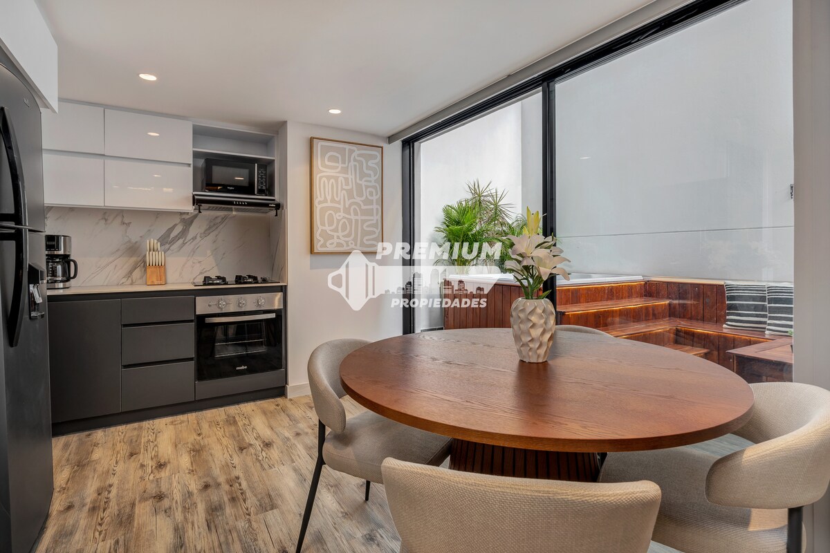 Jacuzzi privado • 1BR • Terraza • Laureles