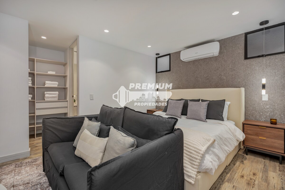 Jacuzzi privado • 1BR • Terraza • Laureles