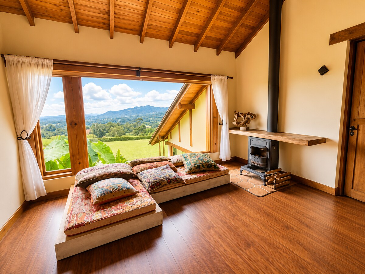 Finca familiar en la Ceja hermosa vista y chimenea