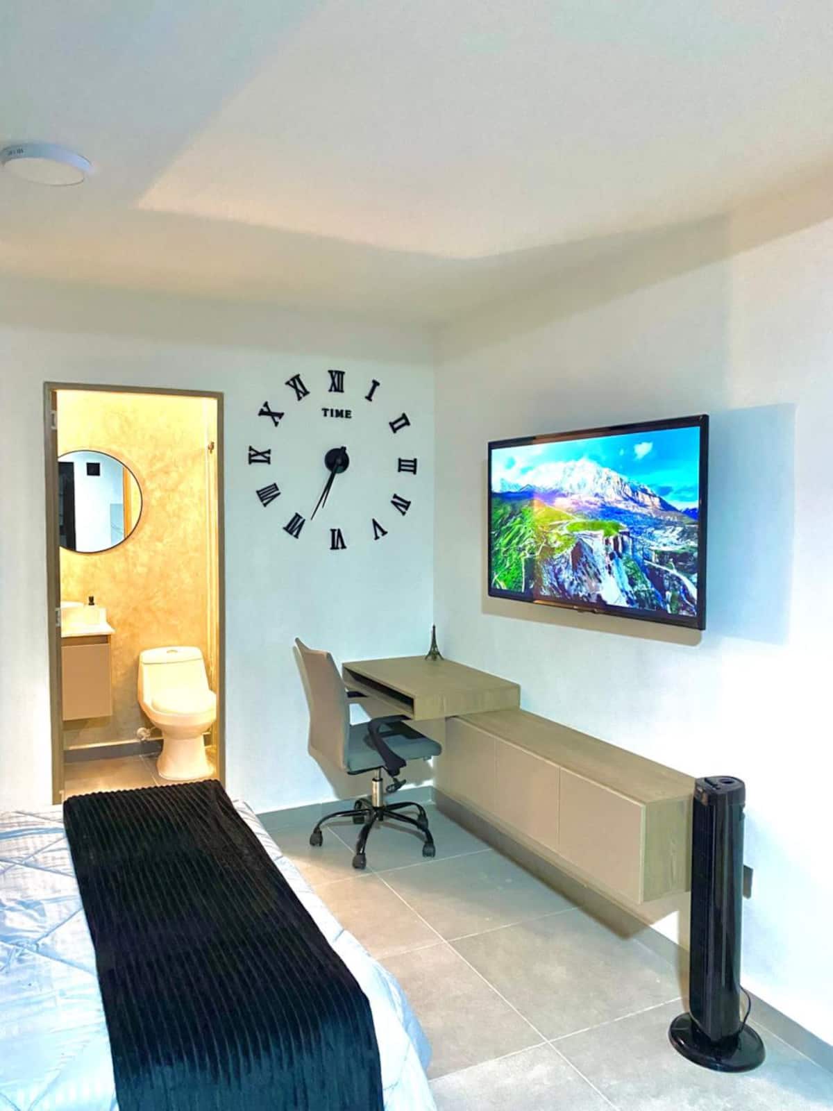 Apartaestudio moderno y central cerca al poblado