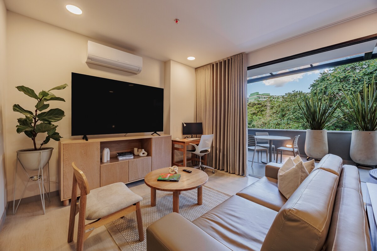 Loft: terraza con jacuzzi I Cama King I Aire acondicionado I Piscina