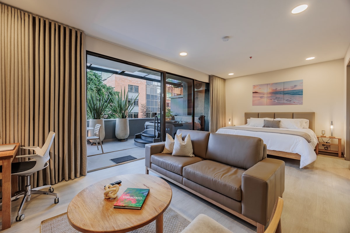 Loft: terraza con jacuzzi I Cama King I Aire acondicionado I Piscina