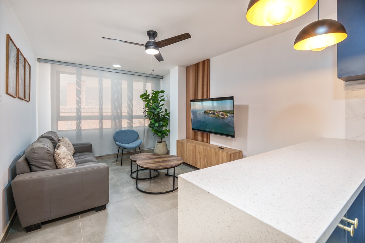 Cómodo apartamento de 2 dormitorios para familias/grupos cerca de Laureles