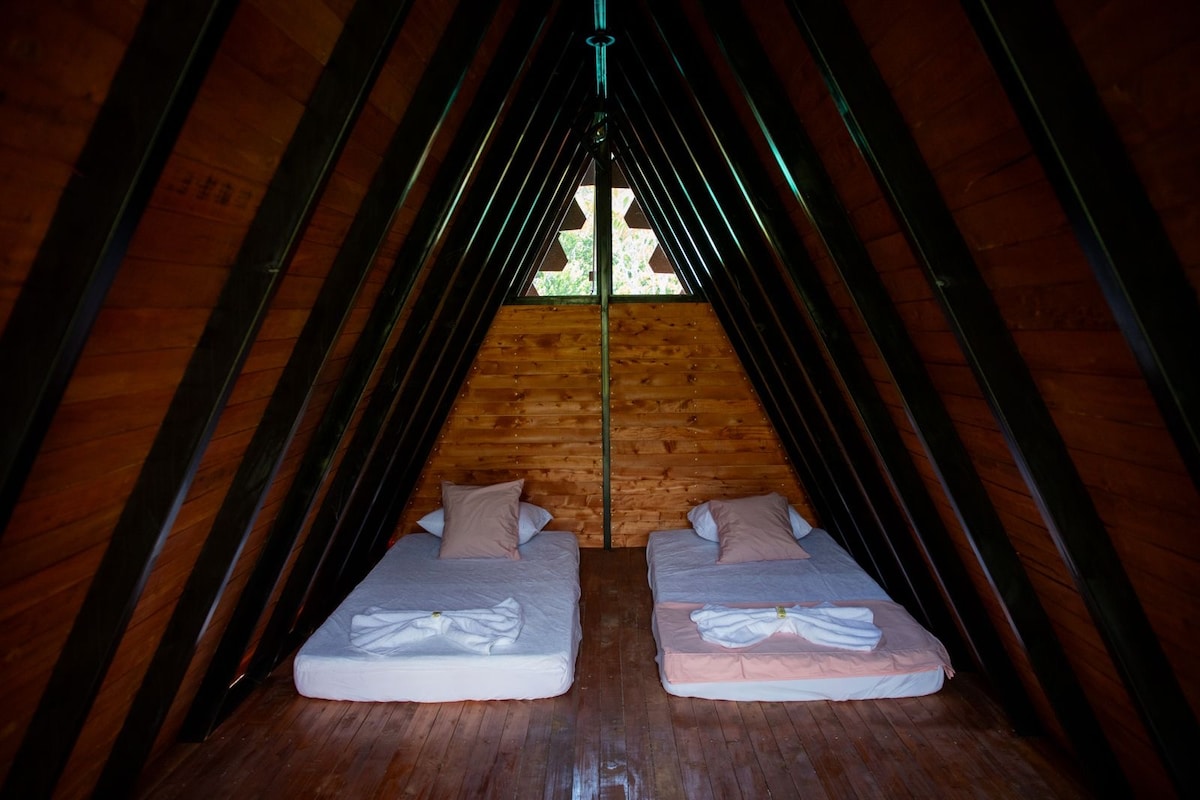 Glamping | cabaña tipo Chalet con jacuzzi