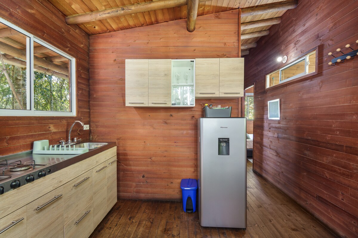 Cabaña Natural con vista al bosque | Bbq & Patio