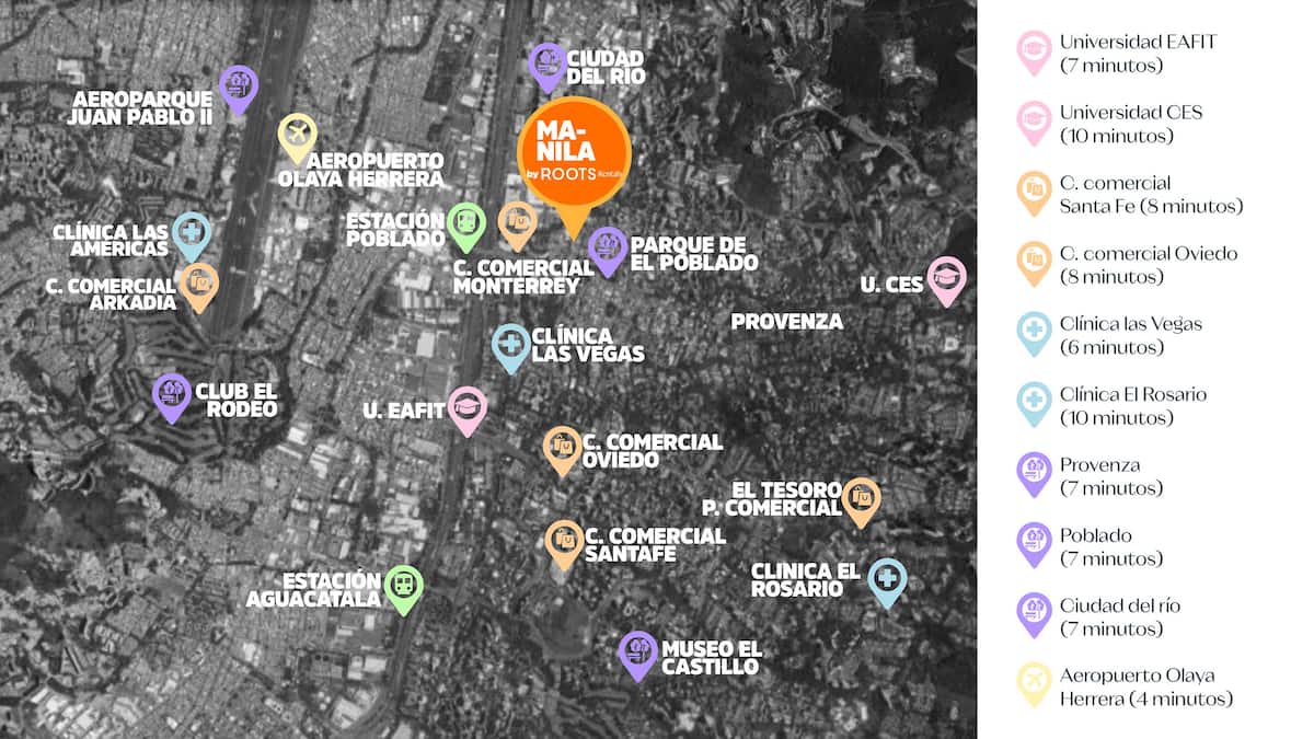 Alojamiento a minutos de Provenza en Medellín M201