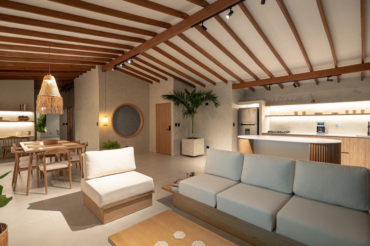 Casa bohemia con jacuzzi y azotea