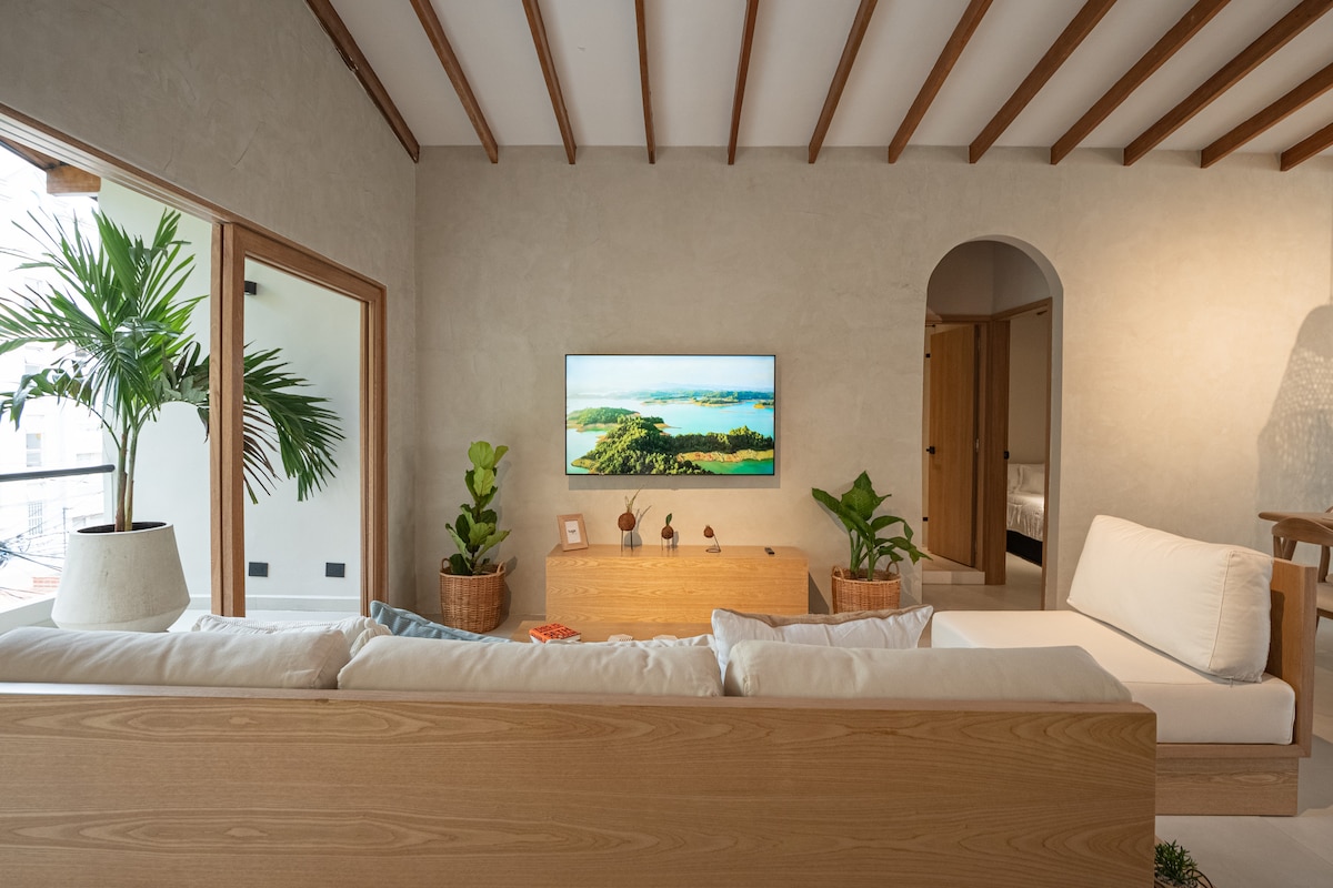Casa bohemia con jacuzzi y azotea