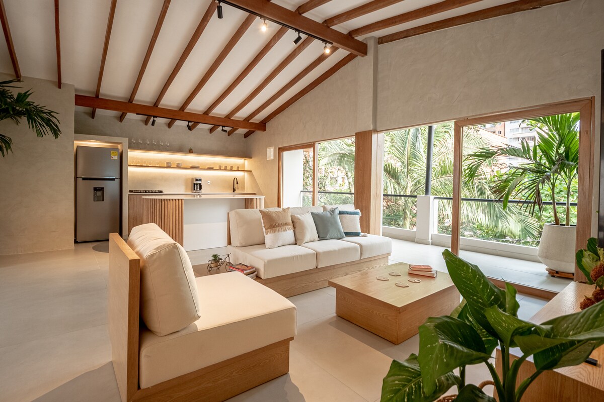 Casa bohemia con jacuzzi y azotea