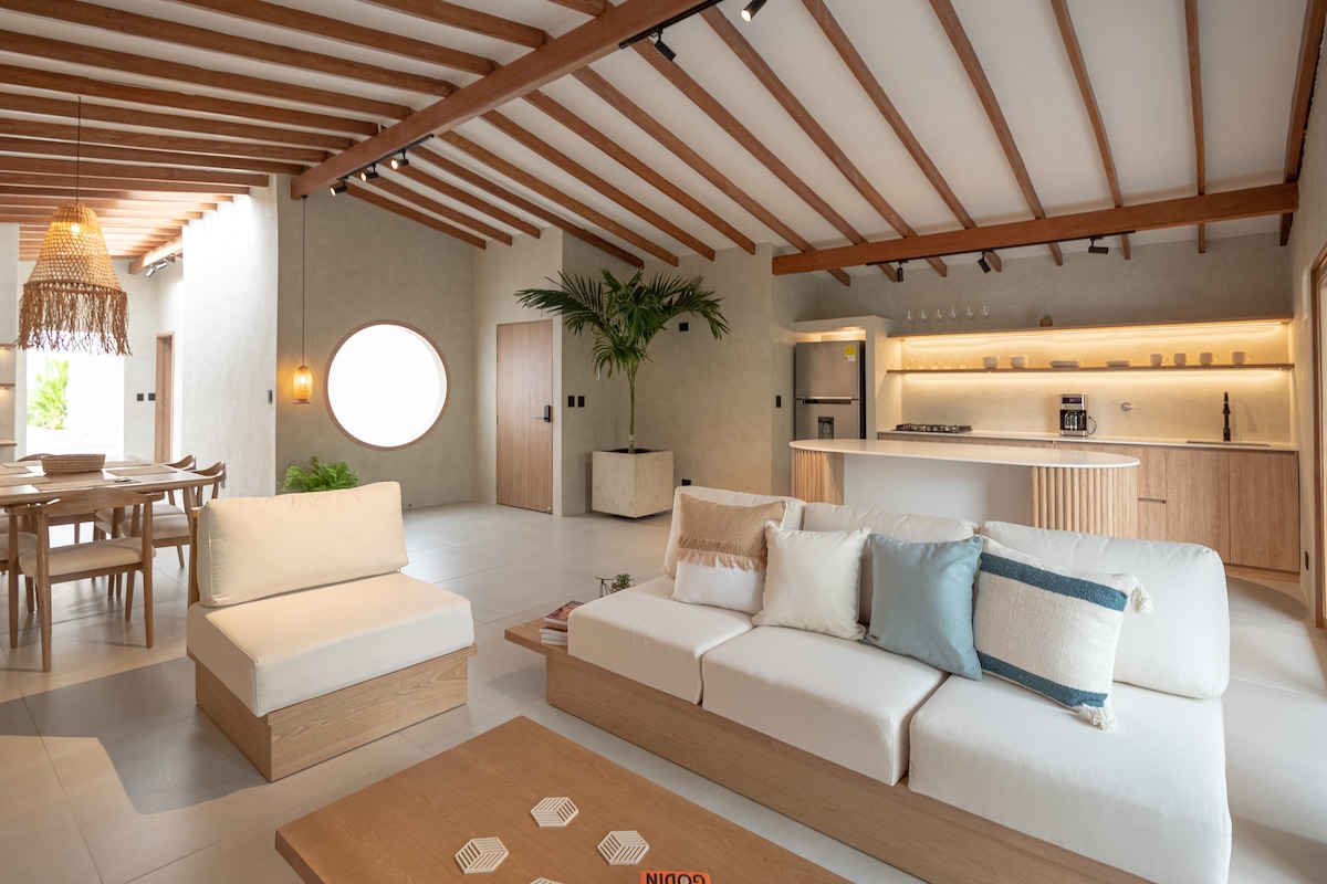 Casa bohemia con jacuzzi y azotea