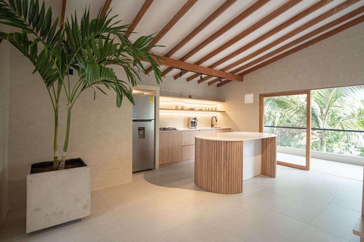 Casa bohemia con jacuzzi y azotea